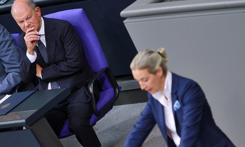 Olaf Scholz und Alice Weidel (Archiv)