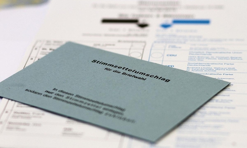 Stimmzettelumschlag für die Briefwahl (Archiv)