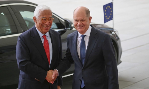 António Costa und Olaf Scholz am 12.03.2025