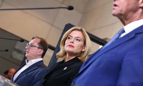 Alexander Dobrindt, Julia Klöckner und Friedrich Merz am 17.03.2025