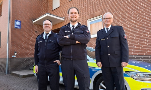 PHK Arne Frintrop, POK Markus Liese, EKHK Michael Organiszak als Leiter des PK Salzgitter-Bad. 