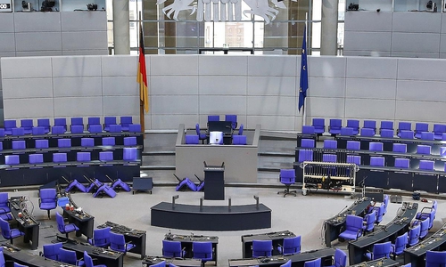 Umbauarbeiten im Bundestag am 19.03.2025