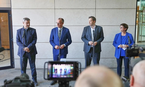 Koalitionsverhandlungen zwischen Union und SPD am 28.03.2025