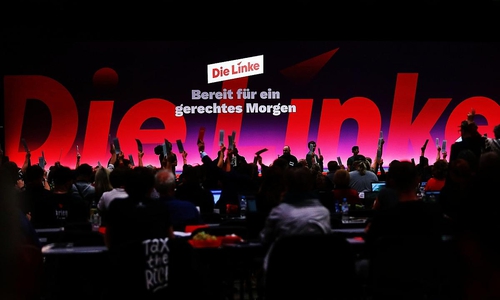 Abstimmung auf Linken-Parteitag (Archiv)