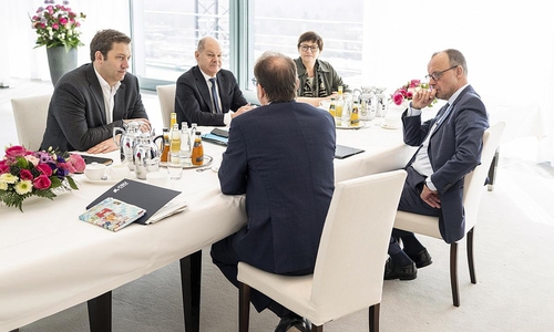 Sondierungstreffen im Kanzleramt am 05.03.2025