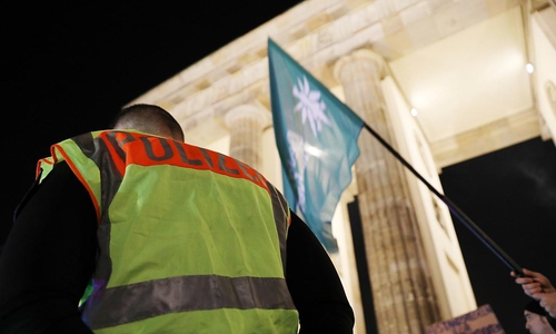 "Smoke-in" vor dem Brandenburger Tor (Archiv)
