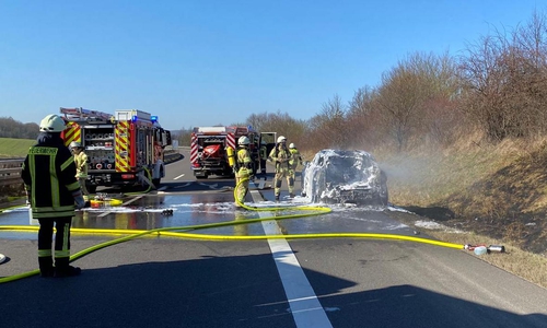 Die A39 war für den Einsatz voll gesperrt.