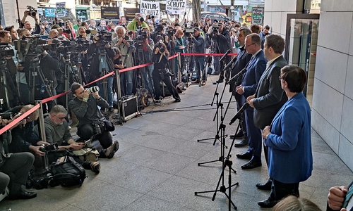 Koalitionsverhandlungen zwischen Union und SPD am 28.03.2025