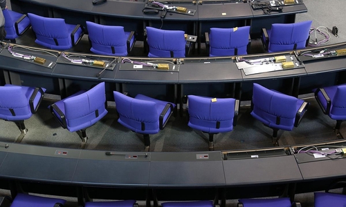 Umbauarbeiten im Bundestag am 19.03.2025