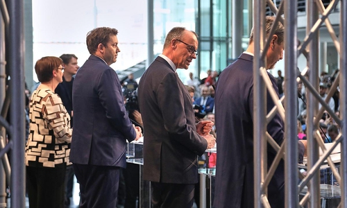Bekanntgabe Einigung auf Koalition von CDU, CSU und SPD am 09.04.2025