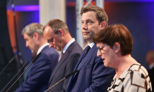 Söder, Merz, Klingbeil, Esken (Archiv)
