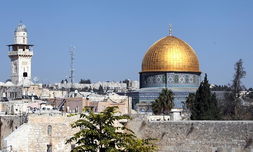 Tempelberg mit Felsendom in Jerusalem (Archiv)