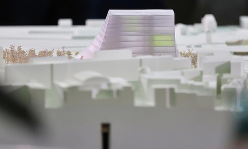 Abbildung des Siegerentwurfs Zukunftszentrum Deutsche Einheit am 30.04.2025