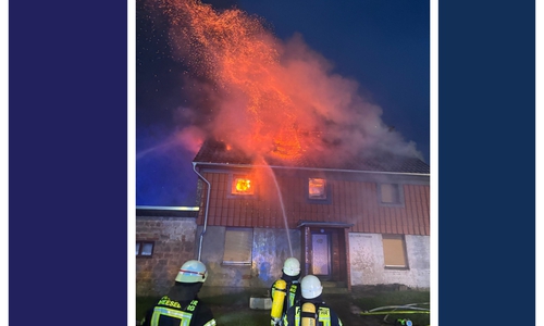 Das Feuer wurde von außen bekämpft.