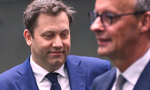 Lars Klingbeil und Friedrich Merz am 09.04.2025