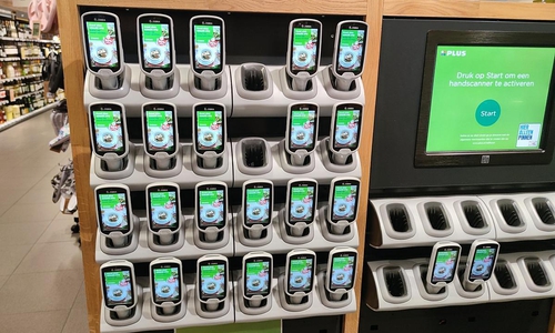 Barcode-Scanner in einem Supermarkt in den Niederlanden (Archiv)