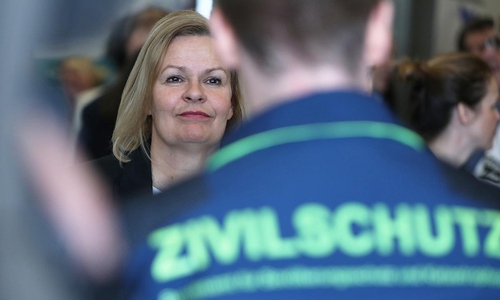 Nancy Faeser informiert sich über Zivilschutz (Archiv)