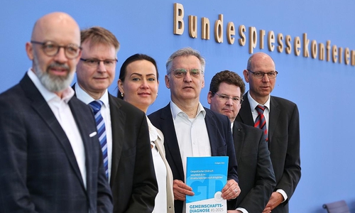 Gemeinschaftsdiagnose der Wirtschaftsforschungsinstitute Frühjahr 2025 am 10.04.2025