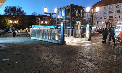 Absperrung nach Berliner Messerattacke am 12.04.2025
