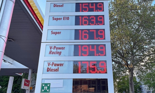 Shell-Tankstelle am 25.04.2025