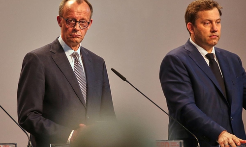 Friedrich Merz und Lars Klingbeil am 09.04.2025