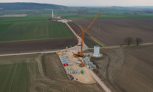 Zwischen Ahlum und Dettum entsteht derzeit ein Windpark. 