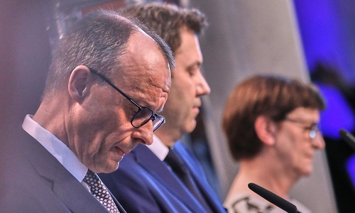 Merz, Klingbeil, Esken am 09.04.2025