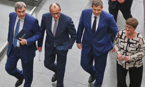 Söder, Merz, Klingbeil, Esken (Archiv)
