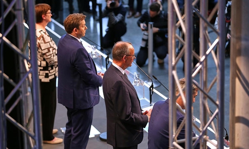 Bekanntgabe Einigung auf Koalition von CDU, CSU und SPD am 09.04.2025