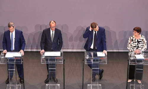 Söder, Merz, Klingbeil, Esken am 09.04.2025