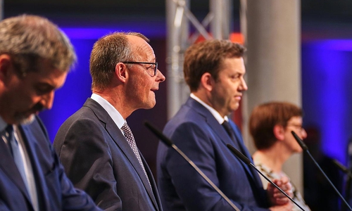 Söder, Merz, Klingbeil, Esken am 09.04.2025