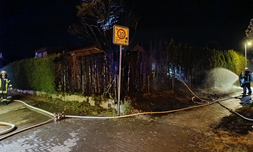 Die Hecke konnte schnell gelöscht werden.