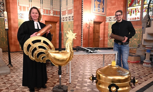 Andacht zur Befüllung der Zeitkapsel.