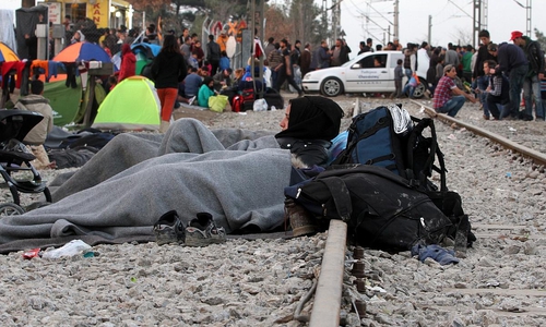 Flüchtlinge auf der Balkanroute (Archiv)