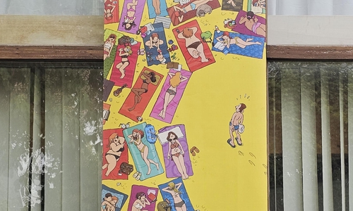 Ein Plakat am Eulenspiegelmuseum.