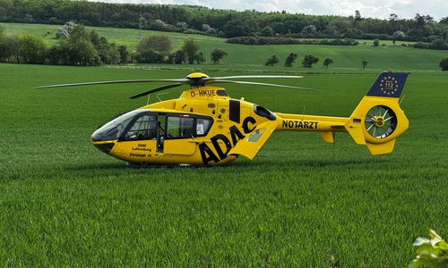 Auch der Rettungshubschrauber war im Einsatz.
