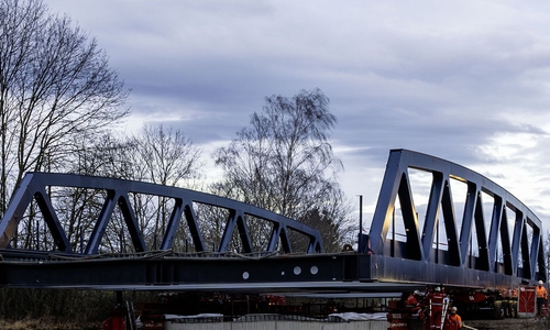 Die Okerbrücke bei Vienenburg ist fertig. 