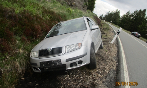 Das verunfallte Auto.