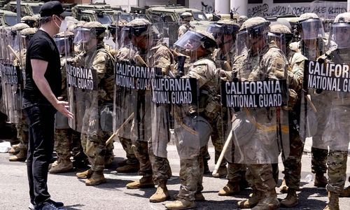 Aufmarsch der Nationalgarde in in Los Angeles im Juni 2025