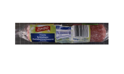 Die Zimbo Frische Schinken-Zwiebelmettwurst Klassik wird zurückgerufen.