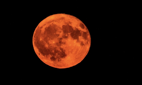 Der Vollmond hat einen faszinierenden Anblick geboten.