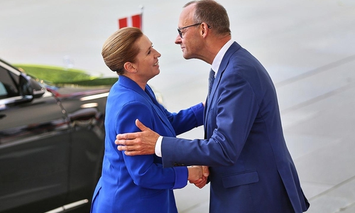 Mette Frederiksen und Friedrich Merz am 11.06.2025
