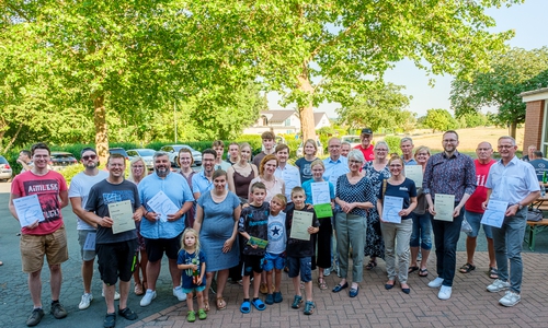 Die ausgezeichneten Teilnehmer des Stadtradelns.