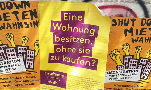 Werbung für Enteignung der Deutschen Wohnen (Archiv)