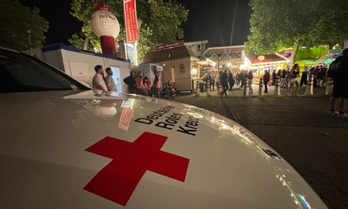 Das DRK stand Tag und Nacht in Bereitschaft.