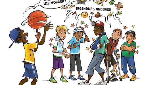 Eine Szene aus dem Comic-Roman.
