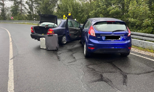 Die beteiligten Unfallfahrzeuge.