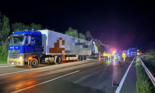 Auf der A2 kam es zu einem schweren Lkw-Unfall.