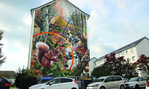 Werk des Graffitikünstlers BeNeR1.
