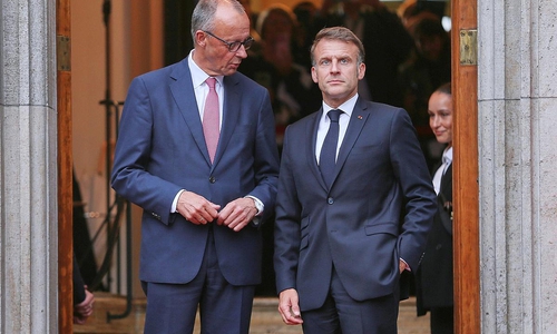 Friedrich Merz und Emmanuel Macron am 23.07.2025
